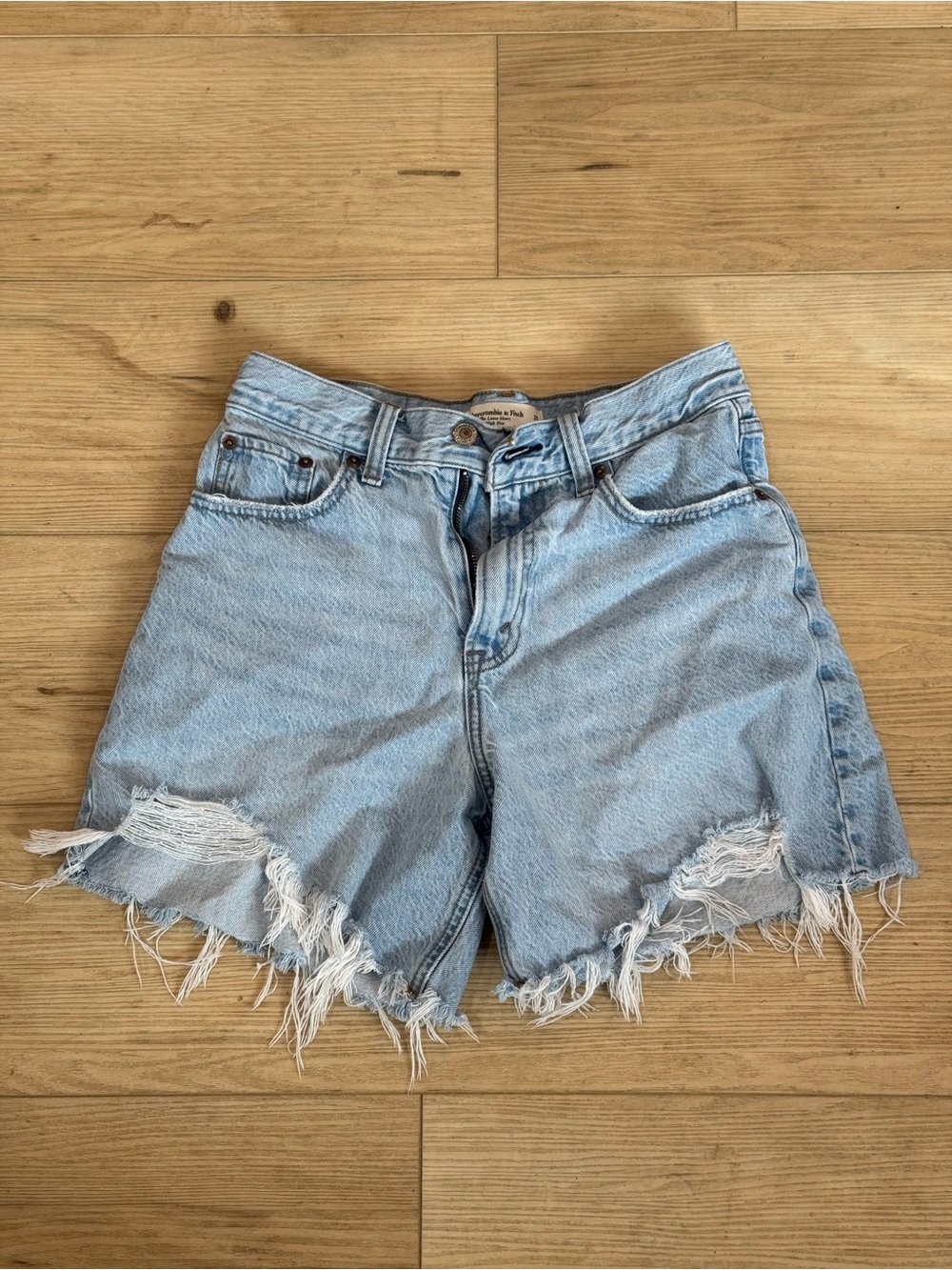 Abercrombie & Fitch Light Blue The Loose Short High Rise
